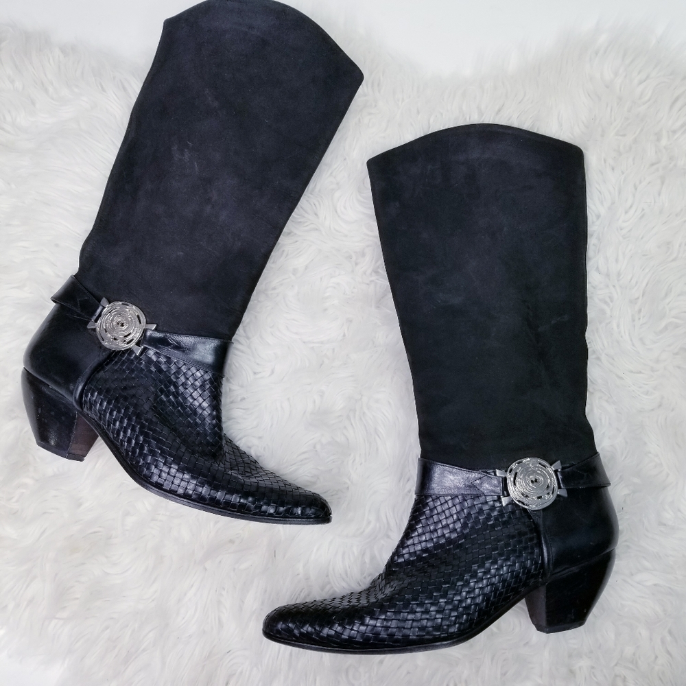 Vintage leather via spiga 90s weatern boots